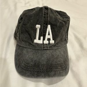 LA gray baseball cap